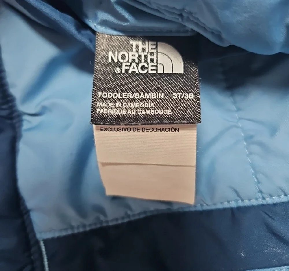 The North Face Kids' Two-Tone Blue/Navy Reversible Puffer Jacket Size 3 Toddler